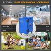 imageROVSUN Hot Box Food Warmer Insulated Food Pan Carrier wLockable Wheels Double Buckles and Handles Stackable Hot Boxes for Catering Restaurant Canteen Family PartyBlue