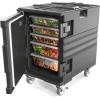 imageROVSUN Hot Box Food Warmer Insulated Food Pan Carrier wLockable Wheels Double Buckles and Handles Stackable Hot Boxes for Catering Restaurant Canteen Family PartyBlack