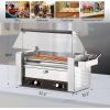 imageROVSUN Hot Dog Cart for 57 Rollers Hot Dog Machine wStorage Bin ampamp Shelves HeavyDuty Steel Mobile Stand for Concession Stands Fairs Events5 Rollers