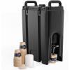 imageROVSUN Insulated Beverage Dispenser 5Gallon Ice and Hot Drink Server with Handles Faucet ampamp 20 Cups Foodgrade LLDPE Drink Dispenser Hot and Cold Beverage Server for Party Catering Event RestaurantBlack