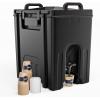 imageROVSUN Insulated Beverage Dispenser 5Gallon Ice and Hot Drink Server with Handles Faucet ampamp 20 Cups Foodgrade LLDPE Drink Dispenser Hot and Cold Beverage Server for Party Catering Event RestaurantBlack