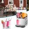 imageROVSUN Margarita Machine 8 Gal30L 15L X 2 Tanks Slushie Machine Commercial Slushy Machine Slush and Juice Modes Frozen Drink Maker Stainless Steel for Restaurant Bar Home Party 110V60HZ