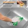 imageROVSUN NSF Commercial 3 Bowl Kitchen Sink 304 Stainless Steel Free Standing Utility Sink for Kitchen Laundry Room Garage Restaurant