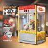 imageROVSUN Popcorn Machine Movie Theater Style w 10 Ounce Kettle Makes Up to 4 Gallons ETL Certified Countertop Popcorn Maker Commercial Popcorn Machine wScoop Oil Spoon Bags ampamp 3 Cups RedRed