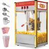 imageROVSUN Popcorn Machine Movie Theater Style w 10 Ounce Kettle Makes Up to 4 Gallons ETL Certified Countertop Popcorn Maker Commercial Popcorn Machine wScoop Oil Spoon Bags ampamp 3 Cups RedRed