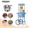 imageROVSUN Popcorn Machine Movie Theater Style with Cart ampamp Wheels 8 Ounce Kettle Makes Up to 32 Cups Popcorn Maker with Popcorn Scoop Oil Spoon ampamp 3 Popcorn Cups for Commercial Home ETL RedBlue