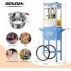 imageROVSUN Popcorn Machine Movie Theater Style with Cart ampamp Wheels 8 Ounce Kettle Makes Up to 32 Cups Popcorn Maker with Popcorn Scoop Oil Spoon ampamp 3 Popcorn Cups for Commercial Home ETL RedBlue