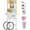 imageROVSUN Popcorn Machine Movie Theater Style with Cart ampamp Wheels 8 Ounce Kettle Makes Up to 32 Cups Popcorn Maker with Popcorn Scoop Oil Spoon ampamp 3 Popcorn Cups for Commercial Home ETL RedGold
