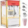 imageROVSUN Popcorn Machine with 8 Ounce Kettle Makes Up to 32 Cups Commercial Popcorn Machine Countertop Popcorn Maker wStainless Steel Scoop Oil Spoon ampamp 3 Popcorn Cups for Home Movie Theater ETLRed