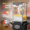 imageROVSUN Popcorn Machine with Cart Wheels ampamp 10 Oz Kettle Makes Up to 4 Gallons ETL Certified Popcorn Maker wStainless Steel Scoop Oil Spoon Bags ampamp 3 Popcorn Cups for Commercial Home Theater GoldenBlack