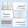 imageROVSUN Refrigerator Display Case 35 CuFt Refrigerated Display Case Commercial Countertop wLED Lighting Auto Defrosting Aircooling Rear Door for Cafe Restaurant NSF ETL White