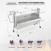 imageROVSUN Rotisserie Grill Kit 46 176 Lbs Capacity Electric Rotisserie Grill Pig Lamb Spit Roaster Stand wLockable Wheels Wind Baffle Adjustable Height BBQ Spit Rod for Outdoor Party Camping46