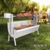imageROVSUN Rotisserie Grill Kit 46 176 Lbs Capacity Electric Rotisserie Grill Pig Lamb Spit Roaster Stand wLockable Wheels Wind Baffle Adjustable Height BBQ Spit Rod for Outdoor Party Camping46