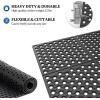 imageROVSUN Rubber Floor Mat with Holes 24x 36 AntiFatigueNonSlip Drainage Mat for Industrial Kitchen Restaurant Bar Bathroom IndoorOutdoor Cushion236L x 355W x 04Th