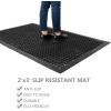 imageROVSUN Rubber Floor Mat with Holes 24x 36 AntiFatigueNonSlip Drainage Mat for Industrial Kitchen Restaurant Bar Bathroom IndoorOutdoor Cushion24x36 in
