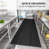imageROVSUN Rubber Floor Mat with Holes 24x 36 AntiFatigueNonSlip Drainage Mat for Industrial Kitchen Restaurant Bar Bathroom IndoorOutdoor Cushion36x118 in3x10 ft