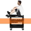 imageROVSUN Service Utility Cart Steady ampamp Durable Tub Cart with Deep Shelves Hold Up 550LBS Versatile inHandle Storage and 360Flexible Wheels with Braker Great for WarehouseGarage407Lx171Wx 335H3 Shelves