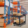 imageROVSUN Service Utility Cart Steady ampamp Durable Tub Cart with Deep Shelves Hold Up 550LBS Versatile inHandle Storage and 360Flexible Wheels with Braker Great for WarehouseGarage467Lx256Wx 335H2 Shelves