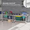 imageROVSUN Stainless Steel Equipment Stand 48quot L x 30quot W x 26quot H with Adjustable Undershelf NSF Commercial Heavy Duty Work Table ampamp Grill Stand Table for Restaurant Home and Hotel Kitchen48 X 30