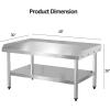 imageROVSUN Stainless Steel Equipment Stand 48quot L x 30quot W x 26quot H with Adjustable Undershelf NSF Commercial Heavy Duty Work Table ampamp Grill Stand Table for Restaurant Home and Hotel Kitchen48 X 30