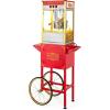 imageROVSUN 10 Oz Popcorn Machine with Cart Wheels ampamp Kettle Makes Up to 4 Gallons Popcorn Maker wStainless Steel Scoop Oil Spoon Bags ampamp 3 Popcorn Cups for Home Theater Commercial ETL Certified