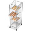 imageROVSUN 10Tiers Sheet Bun Pan Speed Bakery Tray Racks Commercial Stainless Steel Baking Racks with Brake Wheels Push Bread Tray Food Cart Perfect for KitchenDining Rooms20Tier