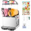 imageROVSUN 12 Gal45L Commercial Slushy Machine 15L X 3 Tanks Margarita Machine  Slush ampamp Juice Modes Slushie Machine Frozen Drink Maker  Stainless Steel for Home Restaurant Bar Party  110V60HZ8 Gallon