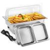 imageROVSUN 2 Pack Electric 9 QT Stainless Steel Chafing Dish Buffet Set NSF Roll Top Catering Chafer Server Food Warmer with Full Size ampamp 2 Detachable Food PansTransparent PC Lid for Party Wedding1 Pack