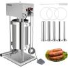 imageROVSUN 243LBS15L Electric Sausage Stuffer Adjustable Speed Stainless Steel Sausage Maker Meat Stuffer Heavy Duty Vertical Electric Stuffer Sausage Filler with 5 Stuffing Tubes Home ampamp Commercial15L