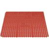 imageROVSUN 36x36 Inch Heavy Duty Interlocking Rubber Mat NonSlip Commercial Floor Mat with Drainage Holes AntiFatigue Design for Restaurant Kitchens Bars Garages Outdoor Showers PoolsRed