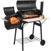 imageROVSUN Charcoal Grill Large Cooking Area of 433 SqIn Offset Smoker Side Table Great BBQ Grill for IndoorOutdoor Picnic Black