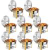 imageROVSUN Gold Chafing Dishes for Buffet 6QT 2 Pack Round Stainless Steel Chafing Dish Set with Lid Holder Buffet Warmer Set for Parties Christmas Gatherings Catering Events Weddings8 Pack