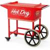 imageROVSUN Hot Dog Cart  Mobile Stand for 57 Rollers Hot Dog Machine with Shelfs Handles ampamp Wheels Concession Stands Fairs Events Use57 Roller Cart