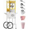 imageROVSUN Popcorn Machine Movie Theater Style with Cart ampamp Wheels 8 Ounce Kettle Makes Up to 32 Cups Popcorn Maker with Popcorn Scoop Oil Spoon ampamp 3 Popcorn Cups for Commercial Home ETL RedGold