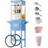 imageROVSUN Popcorn Machine with Cart Wheels ampamp 10 Oz Kettle Makes Up to 4 Gallons ETL Certified Popcorn Maker wStainless Steel Scoop Oil Spoon Bags ampamp 3 Popcorn Cups for Commercial Home Theater GoldenBlue
