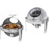 imageROVSUN Roll Top Chafing Dish Buffet Set6 Quart Round Stainless Steel Chafer for CateringBuffet Servers and Warmers Set with Glass Window for Wedding Parties Banquet EventsGraduation2 Pack