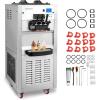 imageROVSUN Soft Serve Ice Cream Maker 2 X 33 Gal Hoppers Commercial Ice Cream Machine with 106 GalH 3 Flavors LCD Touch Screen Auto Clean for Cafe Restaurant Snack Bar 2600W218 x 257 x 591