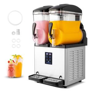 imageROVSUN 4 Gallon15L Commercial Slushy Machine Margarita Machine Slushie Machine Frozen Drink Machine Efficient Cooling Stainless Steel for Home Restaurant Bar Party Cafes 110V60HZ8 Gallon