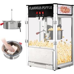 imageROVSUN Commercial Popcorn Machine Movie Theater Style with 16 Ounce Kettle Countertop Popcorn Maker Machine wStainless Steel Scoop Oil Spoon ampamp 3 Popcorn Cups ETL Certified BlackBlack