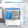 imageROVSUN 11LBS Portable Washing Machine Electric Washer and Dryer Combo with Washer7lbs ampamp Spiner4lbs ampamp Gravity Draining for Home RV Camping Dorm College Apartment11LBS