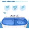 imageROVSUN 11LBS Portable Washing Machine Electric Washer and Dryer Combo with Washer7lbs ampamp Spiner4lbs ampamp Gravity Draining for Home RV Camping Dorm College Apartment11LBS