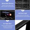 imageROVSUN 18 Bottle Wine Fridge Freestanding Compressor Wine Cooler Refrigerator Beverage Wine Chiller with Digital Temperature Control ampamp Doublelayer Glass Door for Red White Wine Champagne Beer28 Bottle