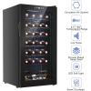 imageROVSUN 18 Bottle Wine Fridge Freestanding Compressor Wine Cooler Refrigerator Beverage Wine Chiller with Digital Temperature Control ampamp Doublelayer Glass Door for Red White Wine Champagne Beer28 Bottle