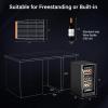 imageROVSUN 18 Bottle Wine Fridge Freestanding Compressor Wine Cooler Refrigerator Beverage Wine Chiller with Digital Temperature Control ampamp Doublelayer Glass Door for Red White Wine Champagne BeerDual Zone26 Bottle