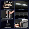 imageROVSUN 18 Bottle Wine Fridge Freestanding Compressor Wine Cooler Refrigerator Beverage Wine Chiller with Digital Temperature Control ampamp Doublelayer Glass Door for Red White Wine Champagne BeerDual Zone26 Bottle