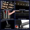 imageROVSUN 18 Bottle Wine Fridge Freestanding Compressor Wine Cooler Refrigerator Beverage Wine Chiller with Digital Temperature Control ampamp Doublelayer Glass Door for Red White Wine Champagne BeerDual Zone34 Bottle