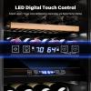 imageROVSUN 18 Bottle Wine Fridge Freestanding Compressor Wine Cooler Refrigerator Beverage Wine Chiller with Digital Temperature Control ampamp Doublelayer Glass Door for Red White Wine Champagne BeerDual Zone26 Bottle