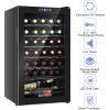 imageROVSUN 18 Bottle Wine Fridge Freestanding Compressor Wine Cooler Refrigerator Beverage Wine Chiller with Digital Temperature Control ampamp Doublelayer Glass Door for Red White Wine Champagne Beer34 Bottle
