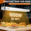 imageROVSUN 24 Inch Food Heat Lamp Overhead Commercial Food Warmer Light Electric Stainless Steel Catering Heat Lamps Grade for Restaurant Buffet Catering Kitchen 750W36 Inch