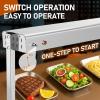 imageROVSUN 24 Inch Food Heat Lamp Overhead Commercial Food Warmer Light Electric Stainless Steel Catering Heat Lamps Grade for Restaurant Buffet Catering Kitchen 750W36 Inch